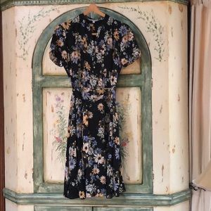 Floral Short Sleeve Dress Nanette Lepore 6